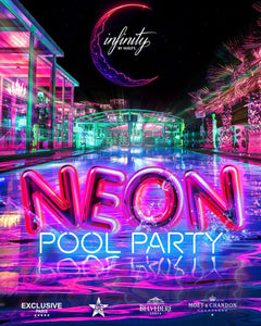 Neon Pool Party at Hugo's Hotel in Malta