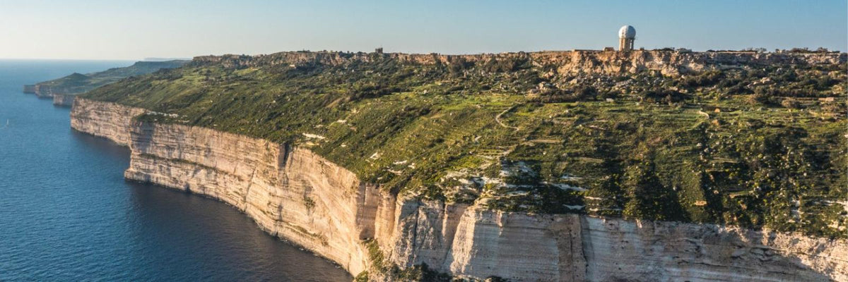 Les falaises de Dingli et leurs champs en terrasses au-dessus de la mer
