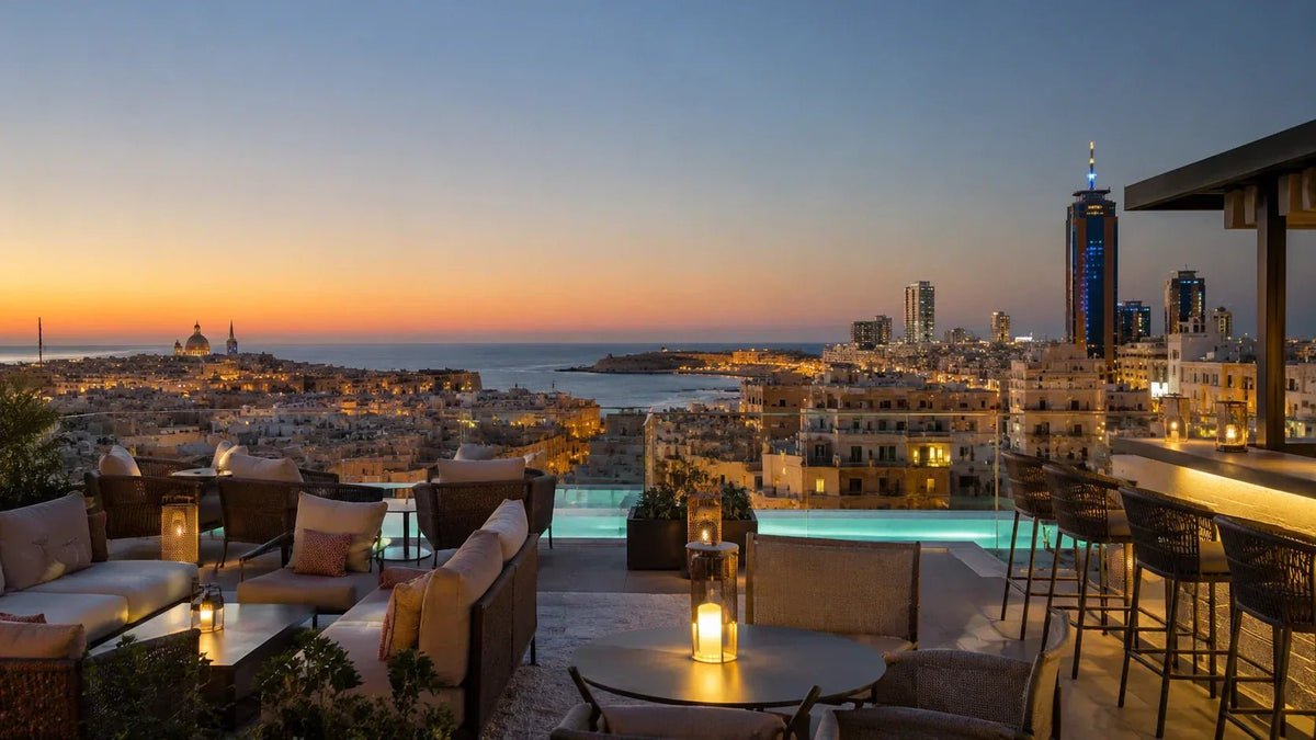 Les meilleurs rooftop bars à Malte : vues, sunsets et soirées - Malta Adventures