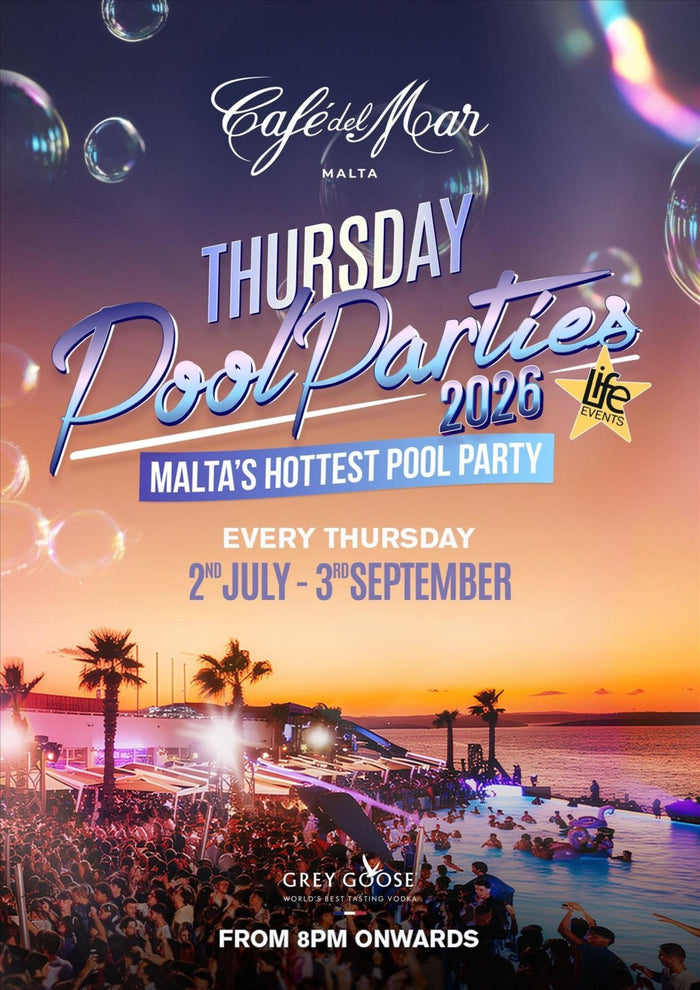 Café Del Mar Malta – Pool Party del Giovedì