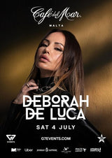 Deborah De Luca au Café del Mar à Malte