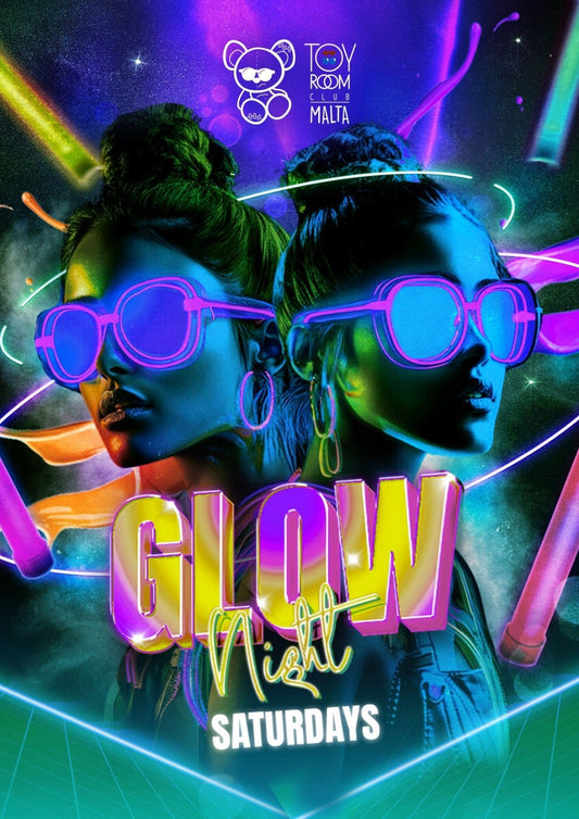 GLOW NIGHTS SATURDAYS TOY ROOM