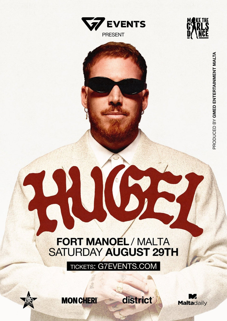 HUGEL en live à Fort Manoel Malte - set Afro House en open-air face à La Valette, 29 août 2026