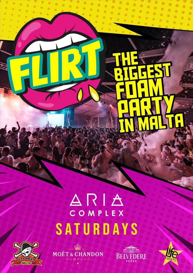 Mousse Party Malte : Soirée Mousse Flirt à l'Aria Complex - 2026