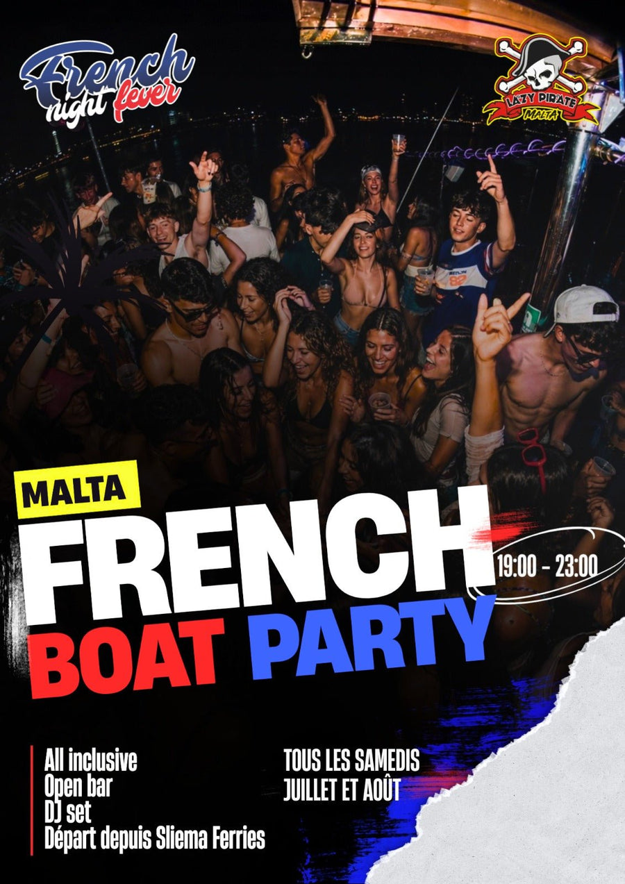 Lazy Pirate French Boat Party à Malte-malte