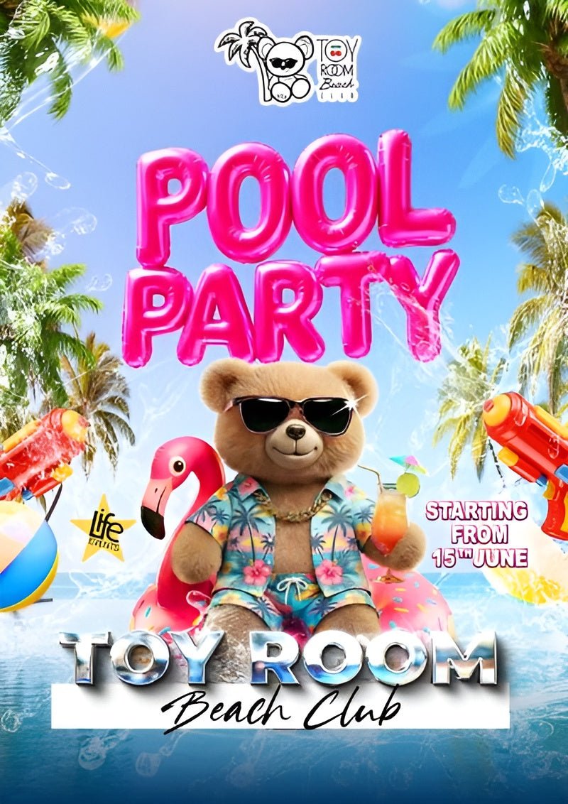 Pool Party au Toy Room Beach Club à Malte - malte