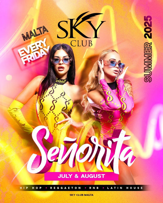 Señorita au Sky Club à Malte - malte