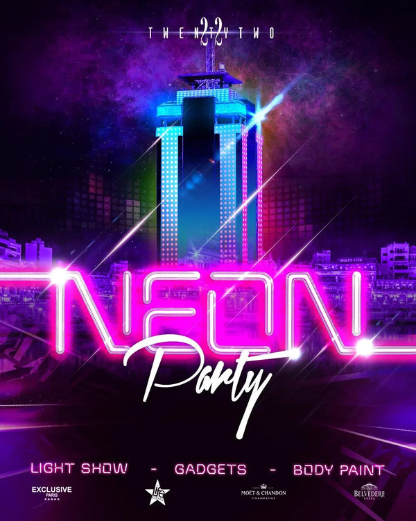 Neon Party at TwentyTwo in Malta